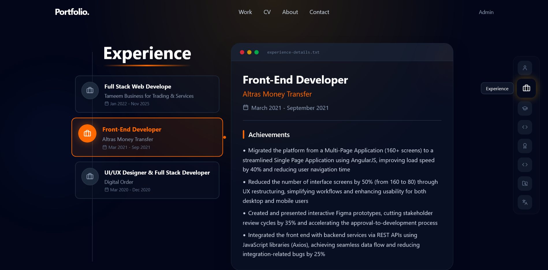 Next-Generation Personal Portfolio — Built with MERN, React TS & Tailwind