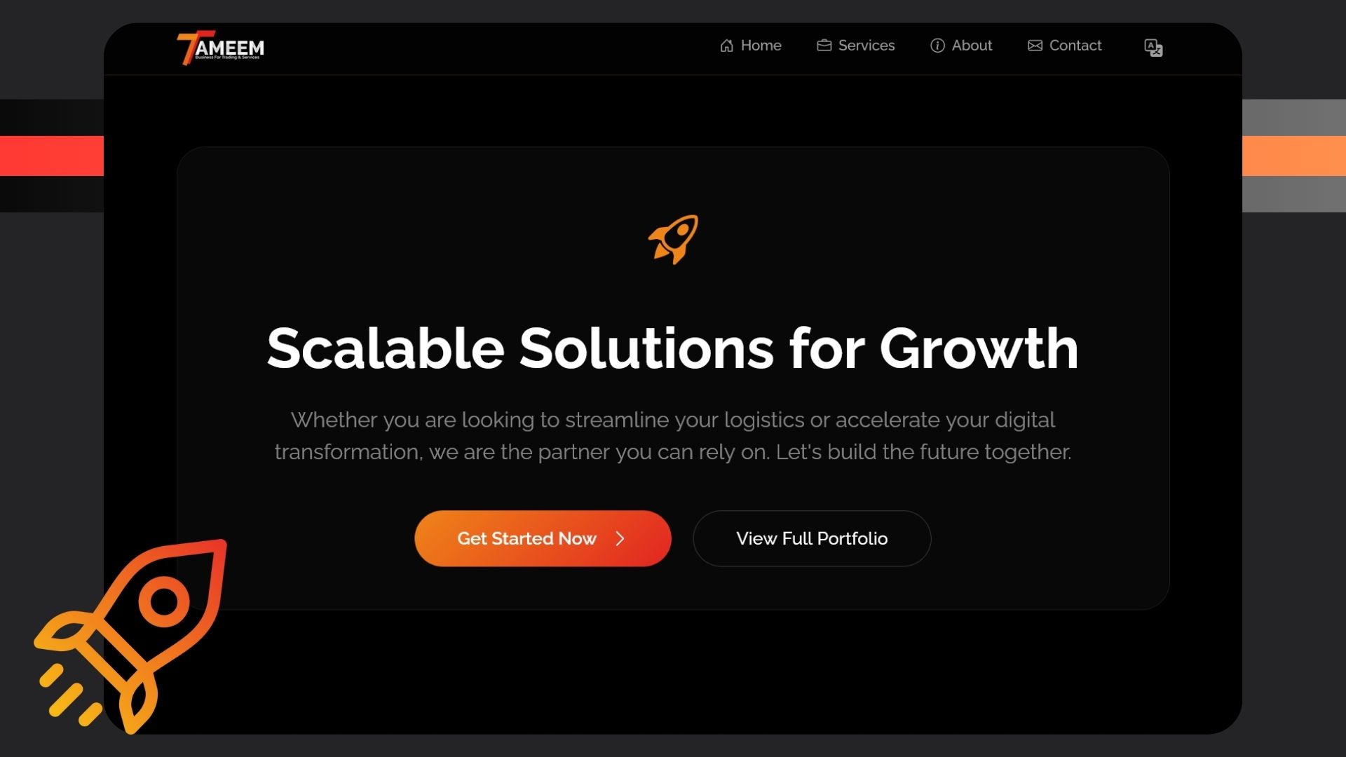 Tameem Business Website Redesign | Modern Web & UI/UX Experience
