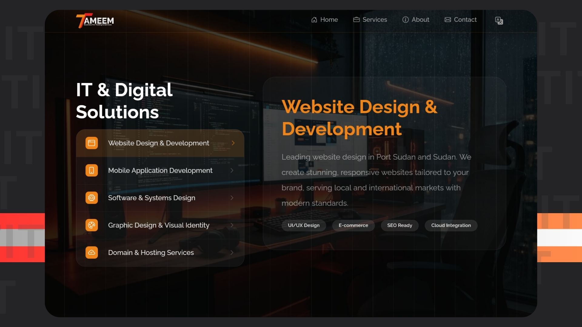 Tameem Business Website Redesign | Modern Web & UI/UX Experience